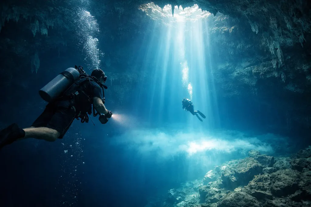 Cenote El Pit: qué esperar al bucearlo