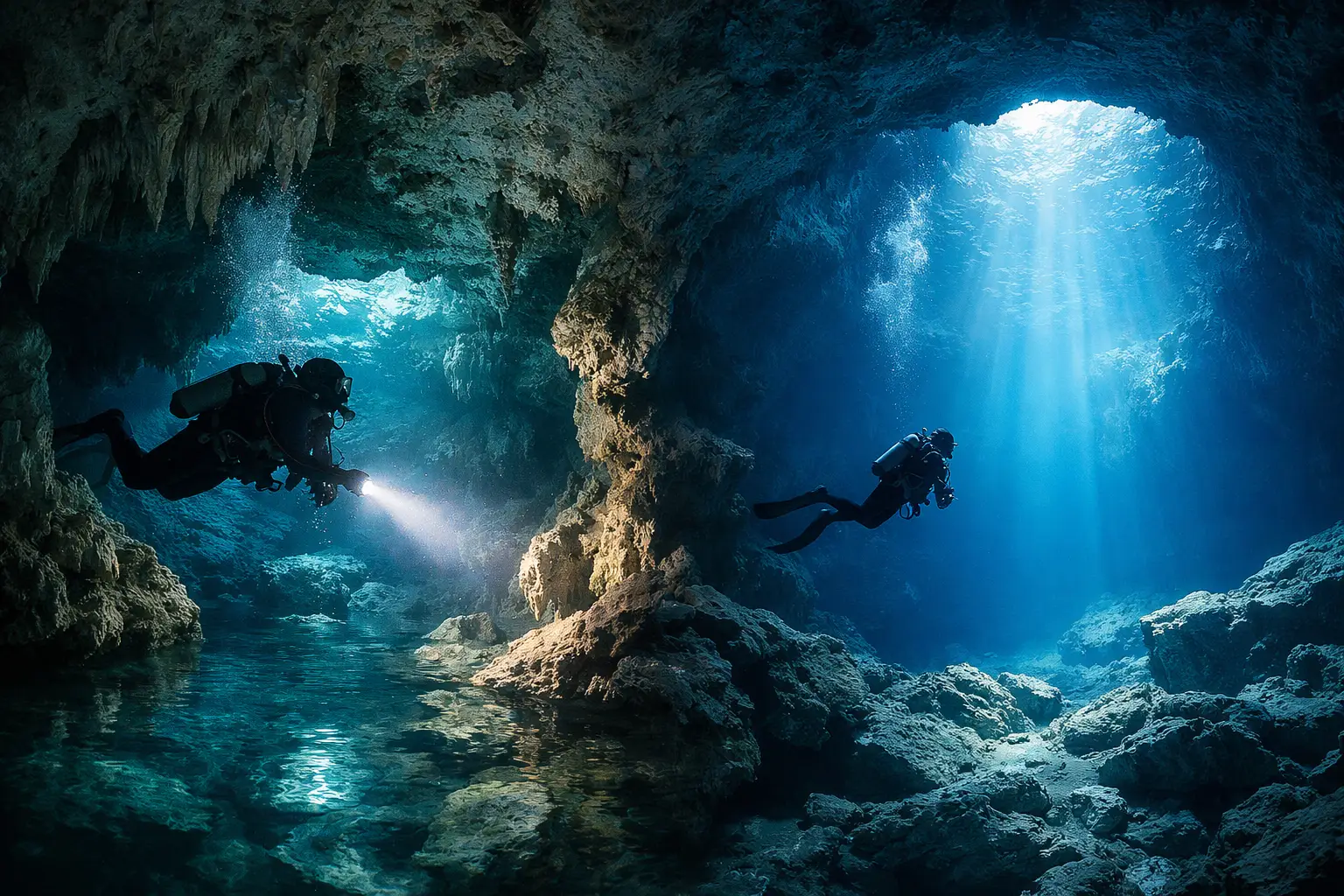 Cueva o caverna para inmersión: cuál elegir