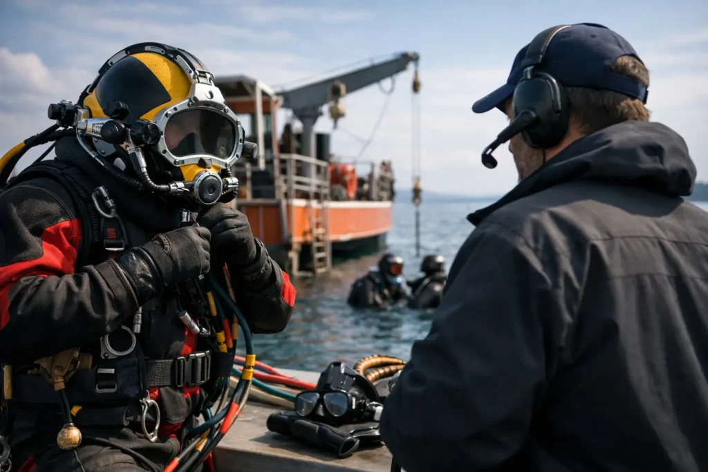 Buceo profesional y la preparación que exige